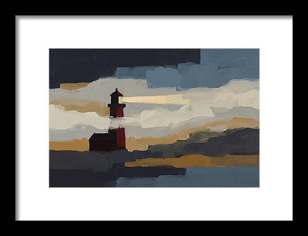Foghorn Lighthouse In Coastal Fog