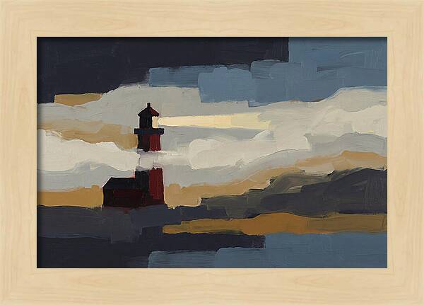 Foghorn Lighthouse In Coastal Fog