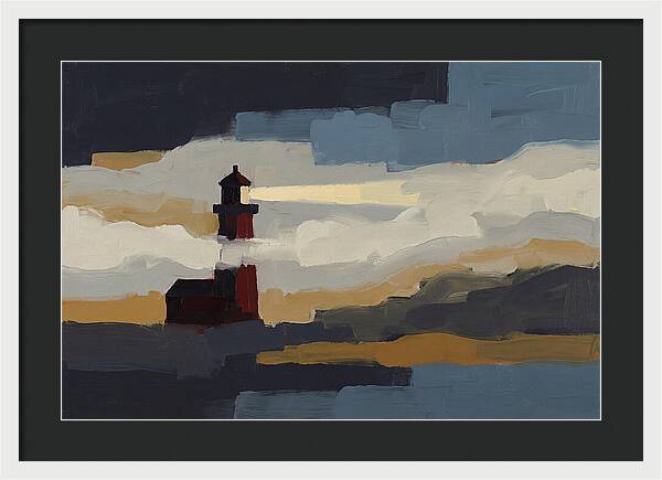 Foghorn Lighthouse In Coastal Fog