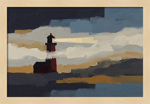 Foghorn Lighthouse In Coastal Fog