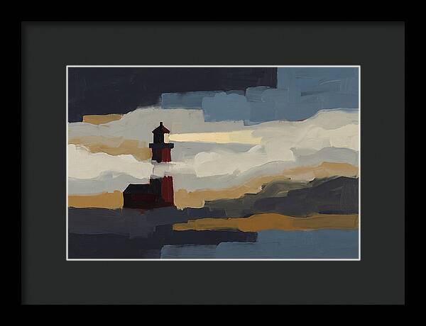 Foghorn Lighthouse In Coastal Fog