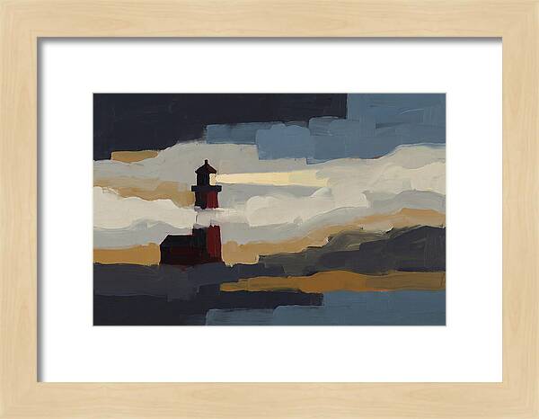 Foghorn Lighthouse In Coastal Fog