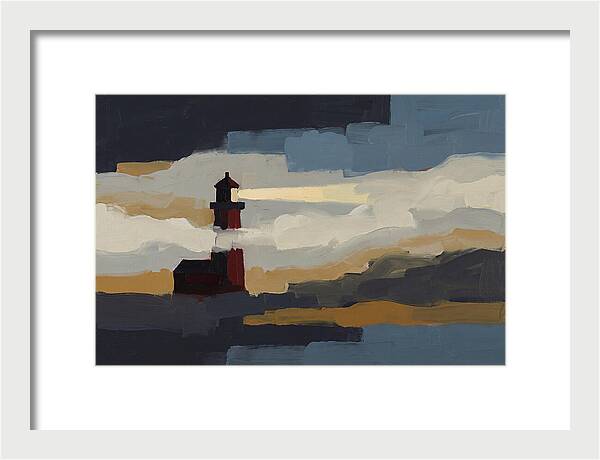 Foghorn Lighthouse In Coastal Fog