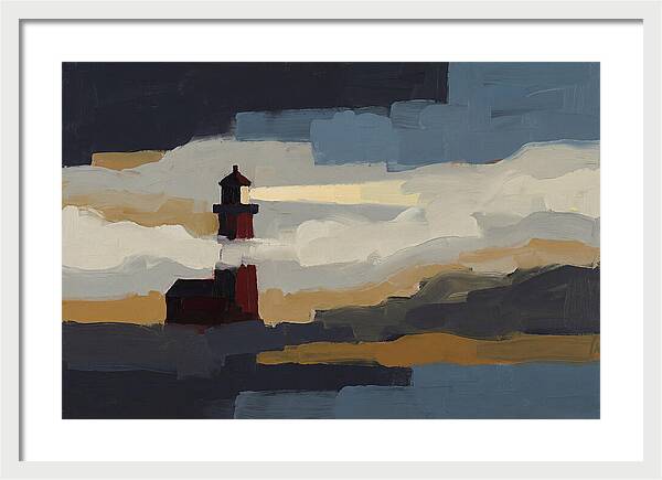 Foghorn Lighthouse In Coastal Fog