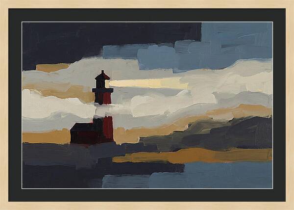 Foghorn Lighthouse In Coastal Fog