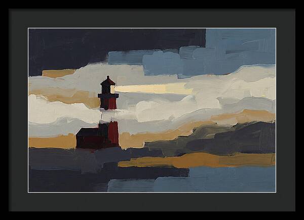 Foghorn Lighthouse In Coastal Fog