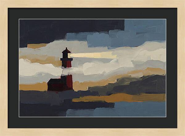 Foghorn Lighthouse In Coastal Fog