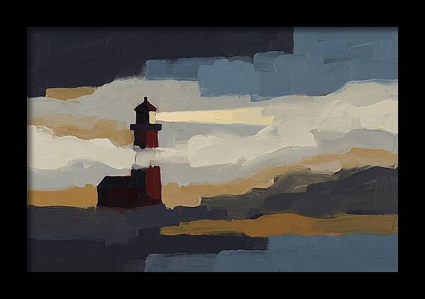 Foghorn Lighthouse In Coastal Fog