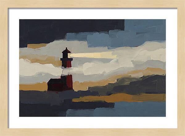 Foghorn Lighthouse In Coastal Fog