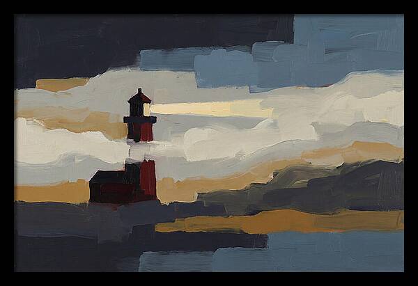 Foghorn Lighthouse In Coastal Fog