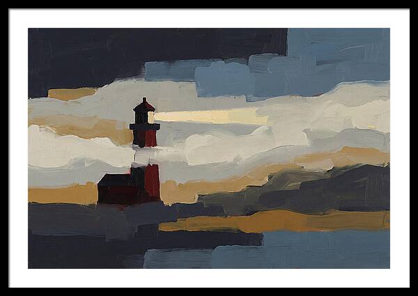 Foghorn Lighthouse In Coastal Fog