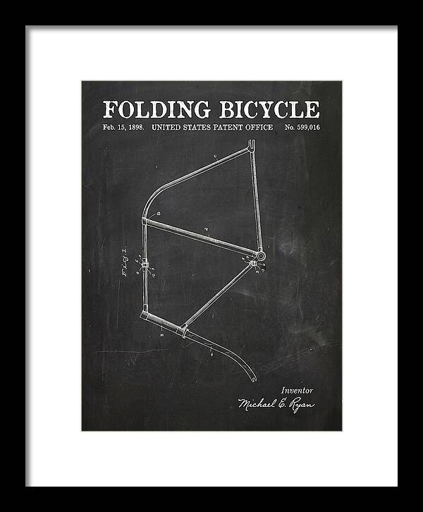 Folding Bicycle Chalkboard Patent Us599016a