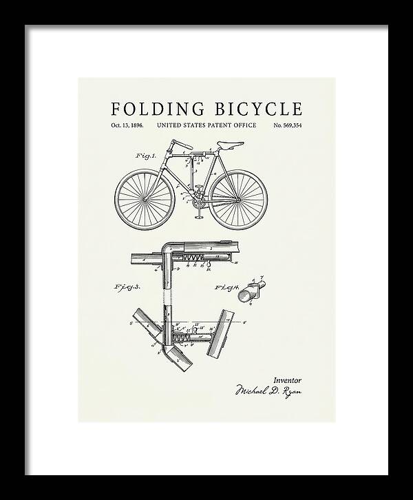 Folding Bicycle Minimalist Patent Us569354a