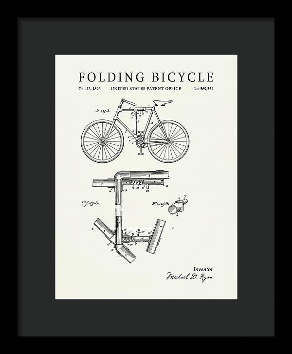 Folding Bicycle Minimalist Patent Us569354a
