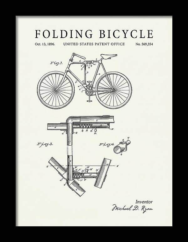 Folding Bicycle Minimalist Patent Us569354a