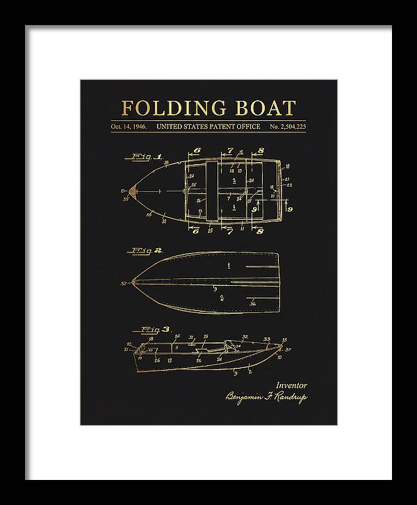 Folding Boat Gold Patent Us2504225a