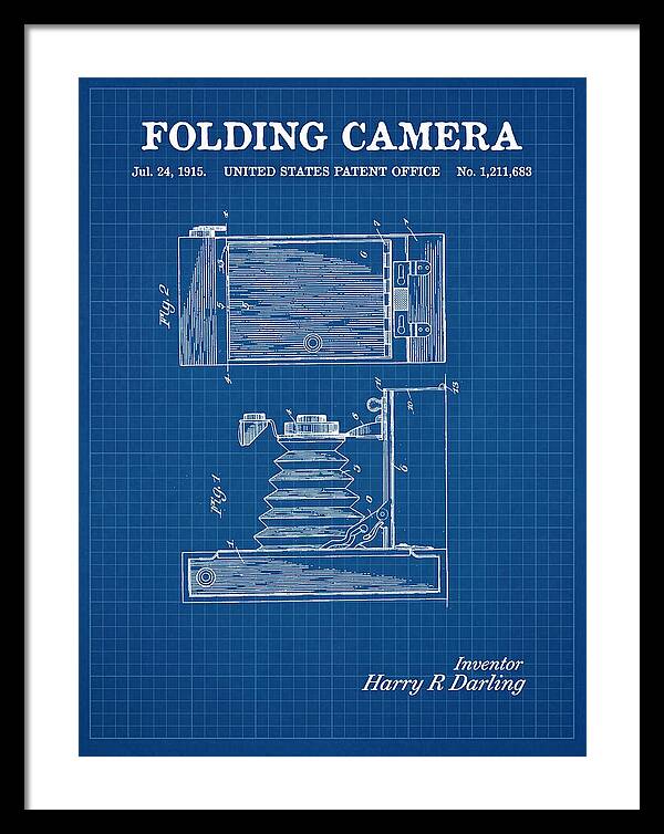 Folding Camera Blueprint Patent Us1211683