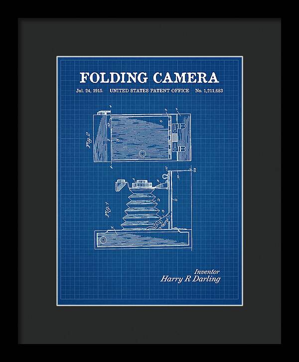 Folding Camera Blueprint Patent Us1211683