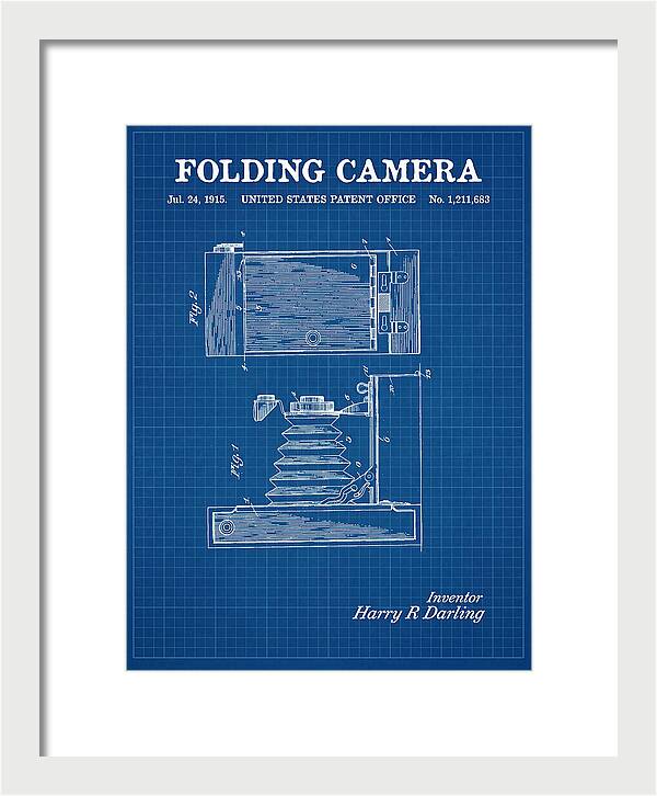 Folding Camera Blueprint Patent Us1211683