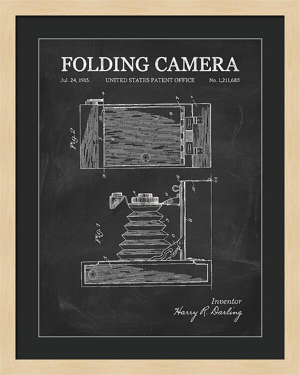 Folding Camera Chalkboard Patent Us1211683
