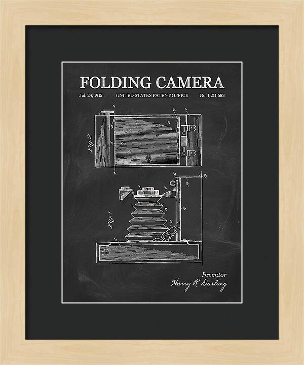 Folding Camera Chalkboard Patent Us1211683