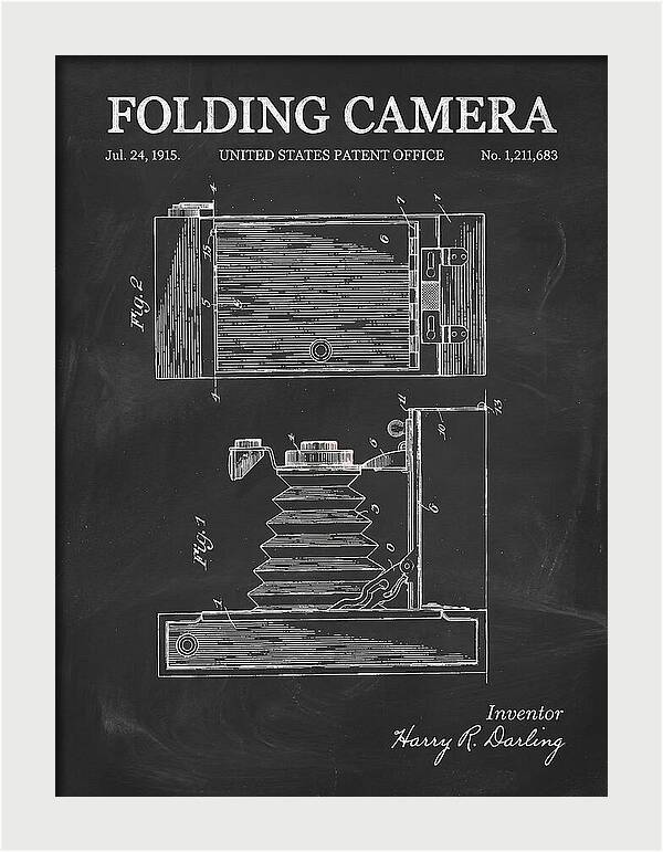 Folding Camera Chalkboard Patent Us1211683