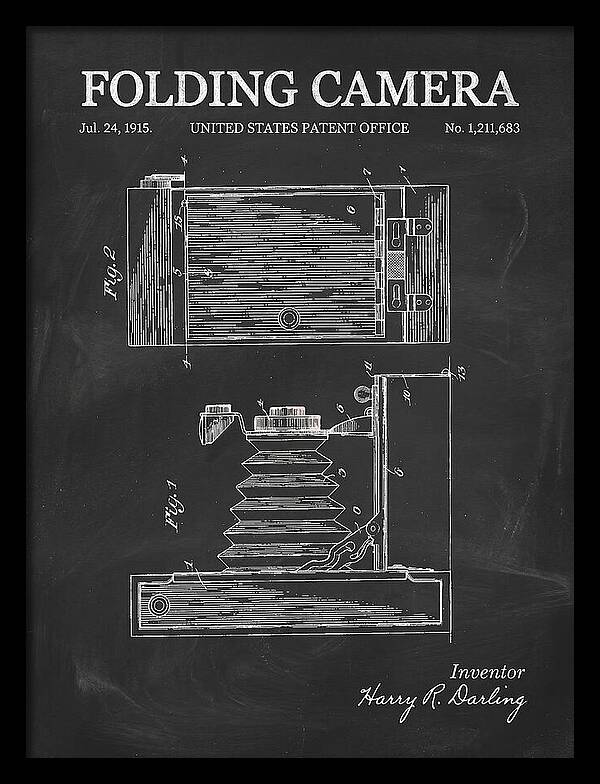 Folding Camera Chalkboard Patent Us1211683
