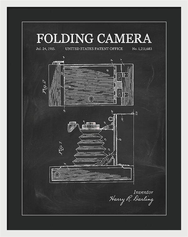 Folding Camera Chalkboard Patent Us1211683