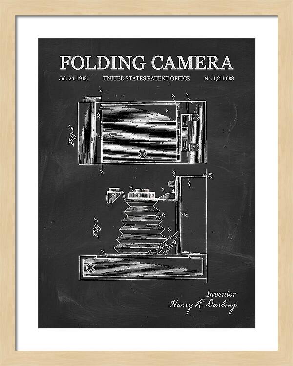 Folding Camera Chalkboard Patent Us1211683