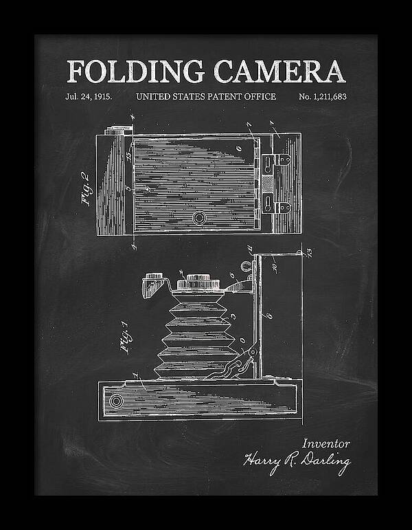 Folding Camera Chalkboard Patent Us1211683