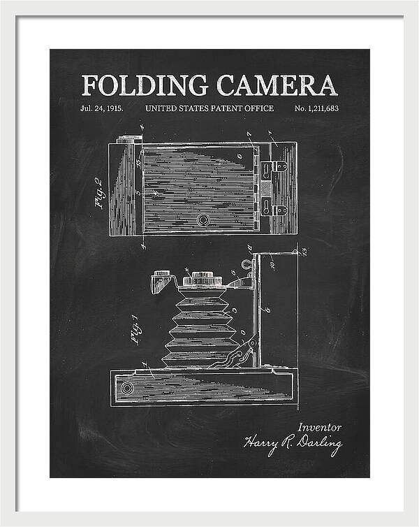Folding Camera Chalkboard Patent Us1211683