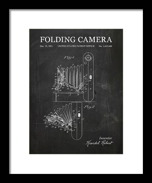 Folding Camera Chalkboard Patent Us1435646