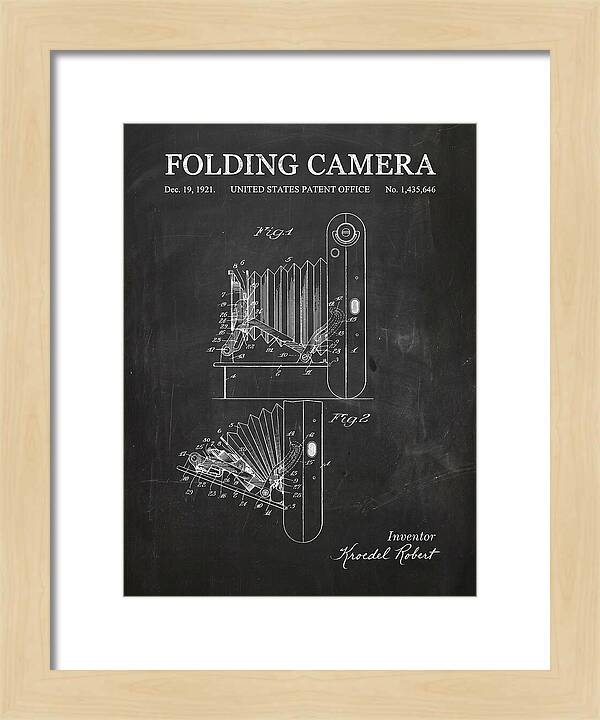Folding Camera Chalkboard Patent Us1435646