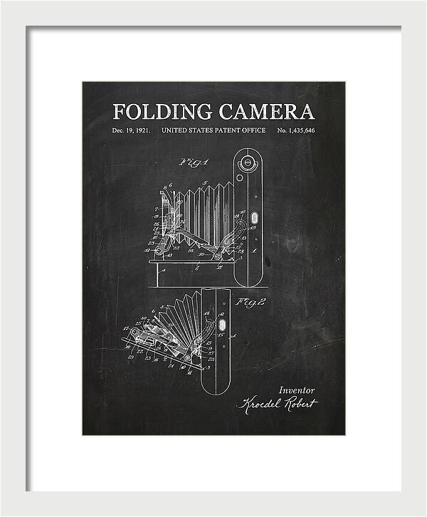 Folding Camera Chalkboard Patent Us1435646