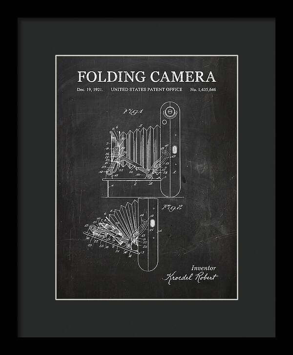 Folding Camera Chalkboard Patent Us1435646
