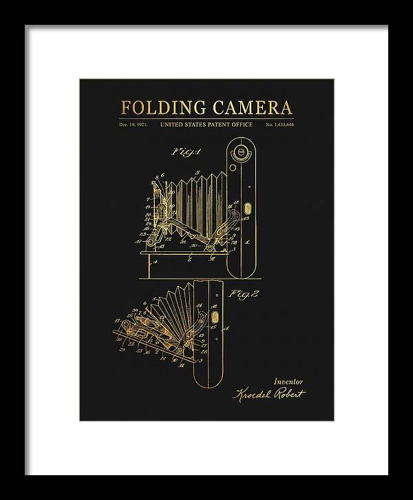 Folding Camera Gold Patent Us1435646
