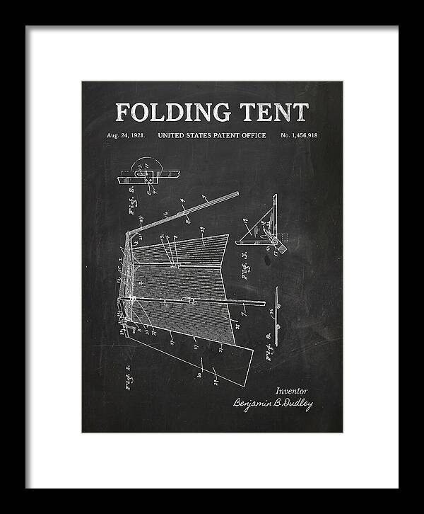Folding Tent Chalkboard Patent Us1456918a