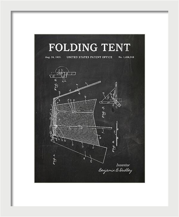 Folding Tent Chalkboard Patent Us1456918a