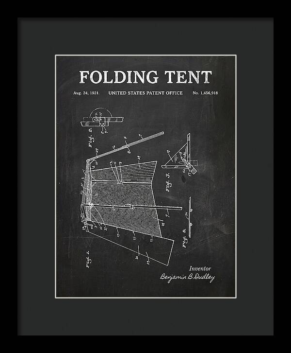 Folding Tent Chalkboard Patent Us1456918a