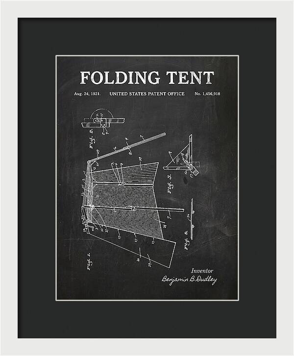 Folding Tent Chalkboard Patent Us1456918a