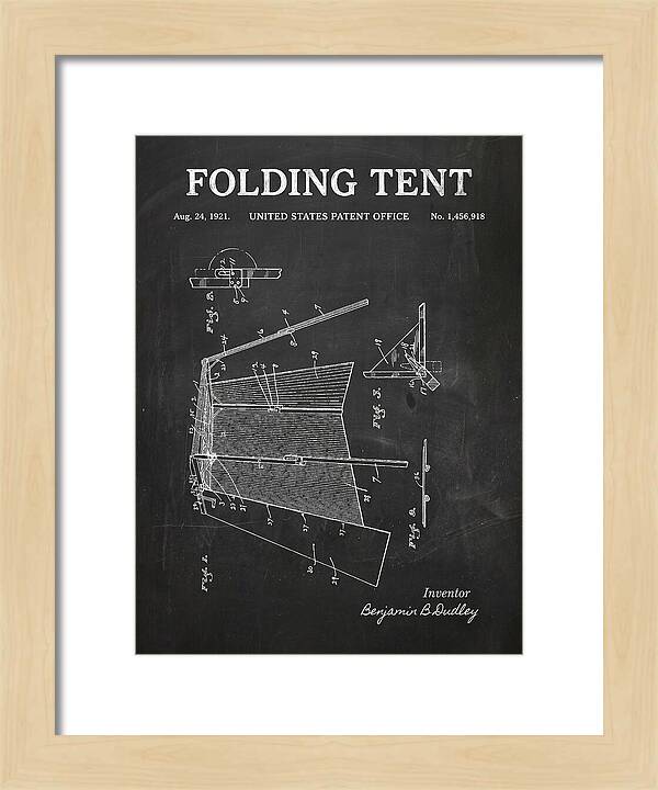 Folding Tent Chalkboard Patent Us1456918a