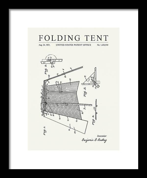 Folding Tent Minimalist Patent Us1456918a