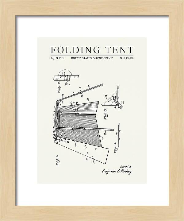 Folding Tent Minimalist Patent Us1456918a