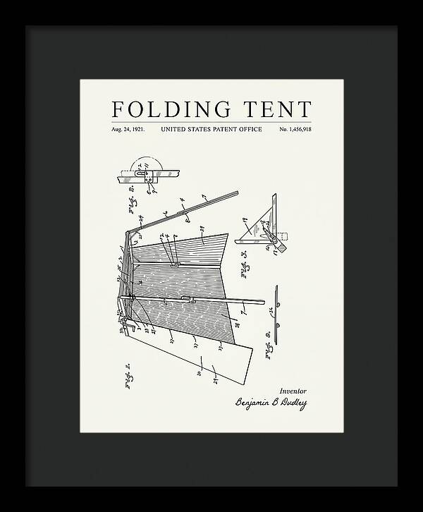 Folding Tent Minimalist Patent Us1456918a