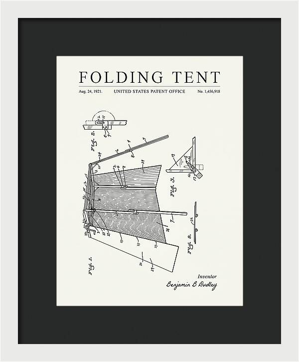Folding Tent Minimalist Patent Us1456918a