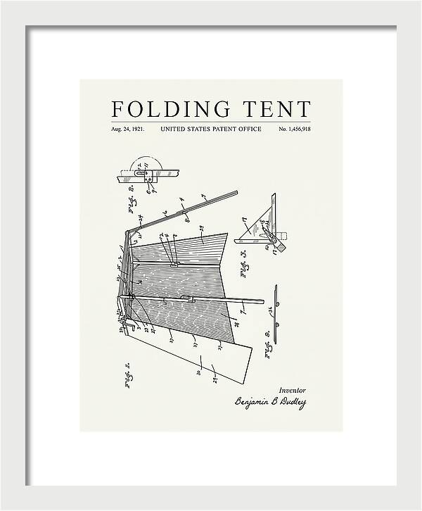 Folding Tent Minimalist Patent Us1456918a