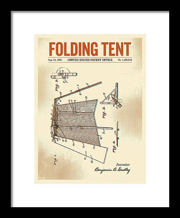 Folding Tent Retro Patent Us1456918a