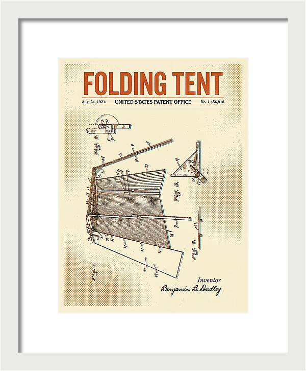Folding Tent Retro Patent Us1456918a
