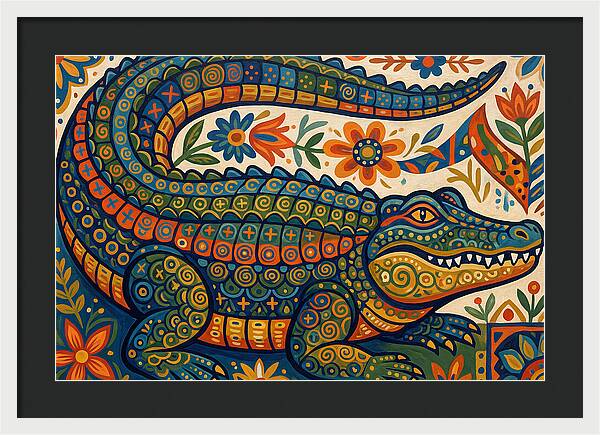 Folk Art Alligator