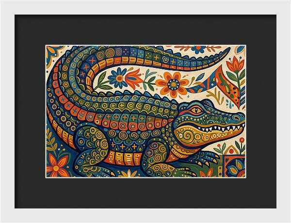 Folk Art Alligator